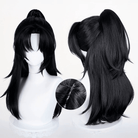 L - email Wig Where Winds Meet Male Young Master Black Cosplay Wig - lemailwigs