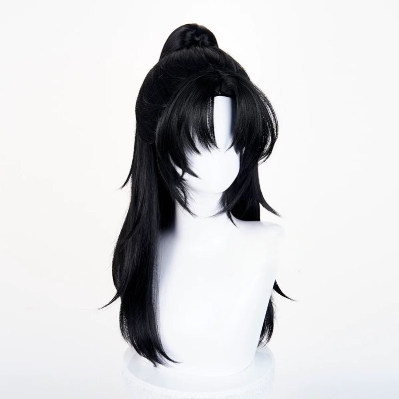 L - email Wig Where Winds Meet Male Young Master Black Cosplay Wig - lemailwigs
