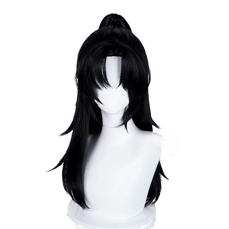 L - email Wig Where Winds Meet Male Young Master Black Cosplay Wig - lemailwigs