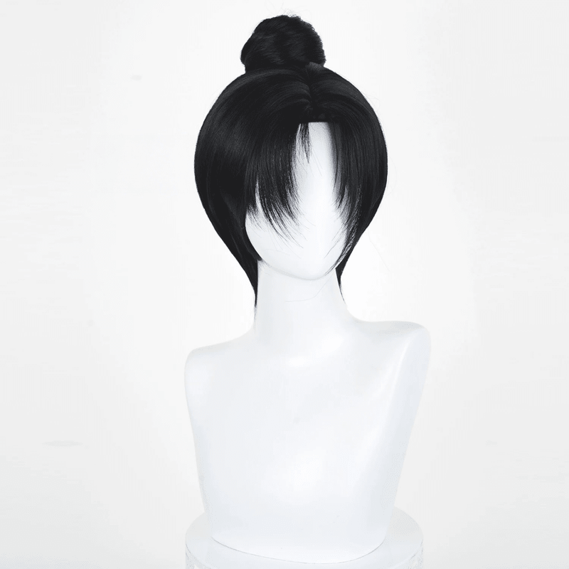 L - email Wig Where Winds Meet Well of Heaven Black 32cm Cosplay Wig - lemailwigs