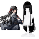 L - email Wig Wuthering Waves Chisa Black 85cm Long Straight Halloween Cosplay Wig - lemailwigs
