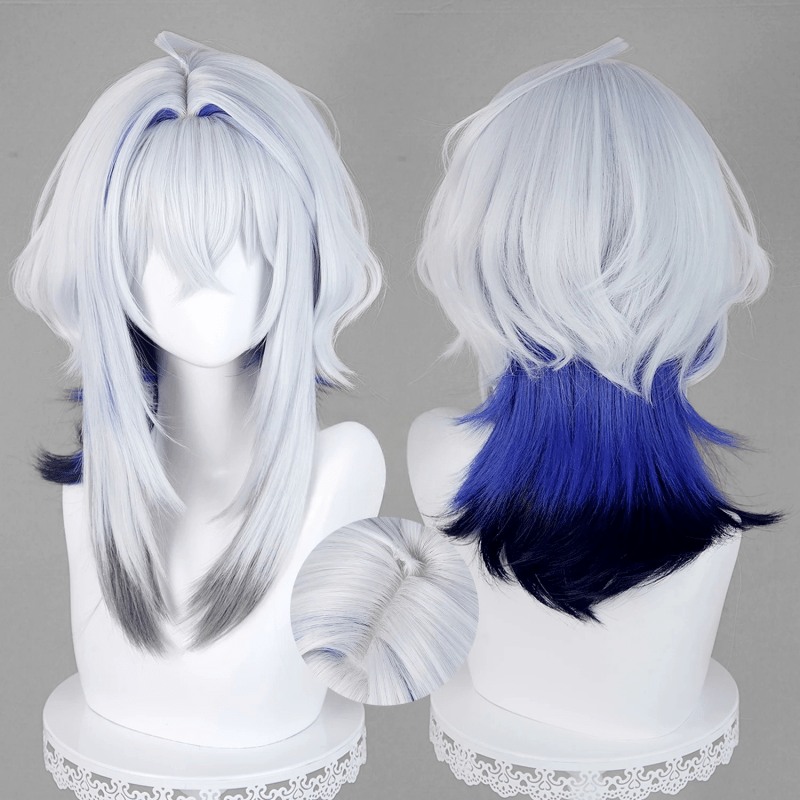 L - email Wig Wuthering Waves Galbrena Color Mixing 48cm Halloween Cosplay Wig - lemailwigs