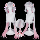 L - email Wig Wuthering Waves Jinhsi Peach Blossom Mixed Colors Long Cosplay Wig - lemailwigs