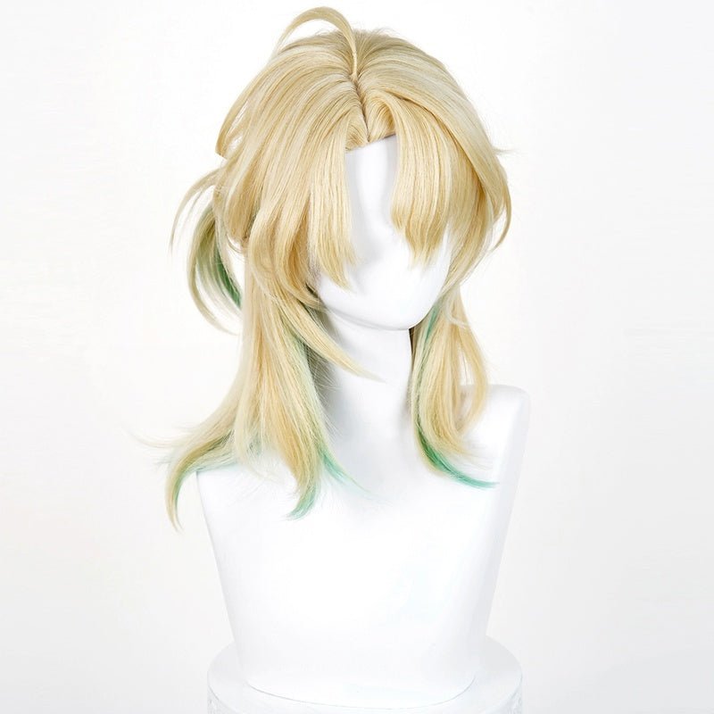 L - email Wig Wuthering Waves Luuk Herssen 45cm Color mixing Cosplay Wig - lemailwigs