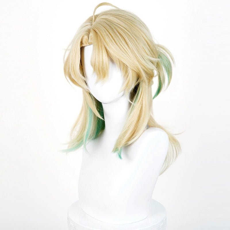 L - email Wig Wuthering Waves Luuk Herssen 45cm Color mixing Cosplay Wig - lemailwigs