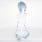 L - email Wig Zenless Zone Zero Lucia Light Blue Long Double Braids Halloween Cosplay Wig - lemailwigs