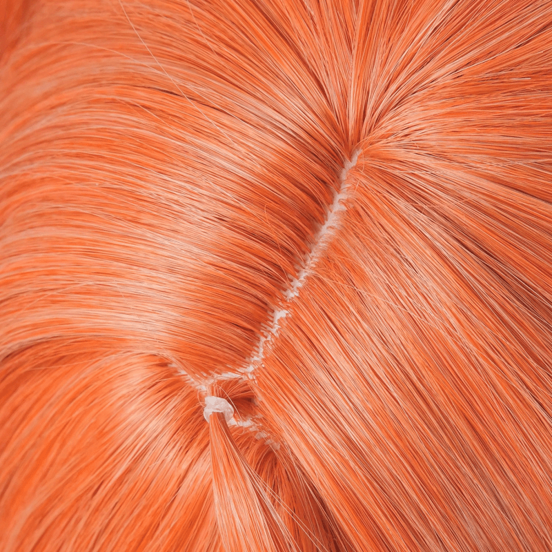 L - email Wig Zenless Zone Zero Orphie Orange Long Halloween Cosplay Wig - lemailwigs