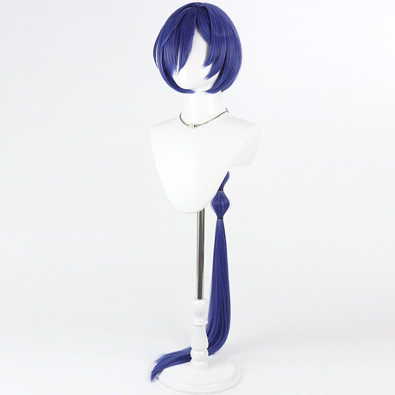 L - email Wig Zenless Zone Zero Promeia Blue Cosplay Wig - lemailwigs