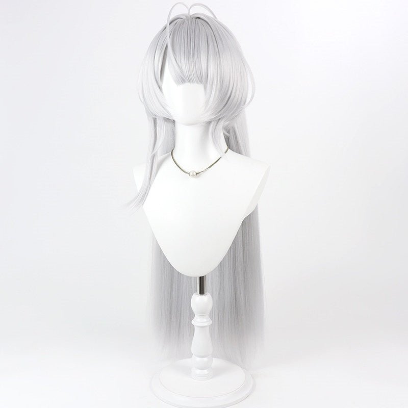 L - email Wig Zenless Zone Zero Velina Airgid Silver White Cosplay Wig - lemailwigs