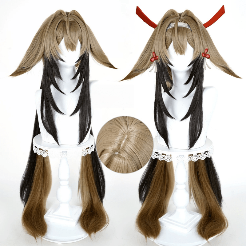 L - email Wig Zenless Zone Zero Ye Shunguang Mixed Colors Long Cosplay Wig - lemailwigs