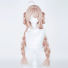L - email Wig Zenless Zone Zero Zhao Pink 85cm Double Braids Cosplay Wig - lemailwigs