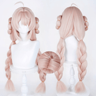 L - email Wig Zenless Zone Zero Zhao Pink 85cm Double Braids Cosplay Wig - lemailwigs