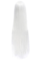 【Last Batch】L - email Wig 100cm Long White Anime Inuyasha Straight Cosplay Wig - lemailwigs