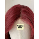 Lemail Wig Scarlet Witch Deep Red Curly Front Lace Wig - lemailwigs