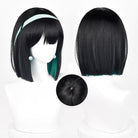 Lemailwig Alien Stage Sua Black mixed Green Halloween Cosplay Wig - lemailwigs