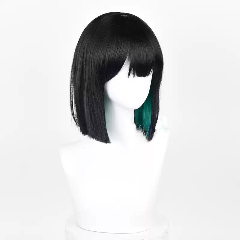 Lemailwig Alien Stage Sua Black mixed Green Halloween Cosplay Wig - lemailwigs