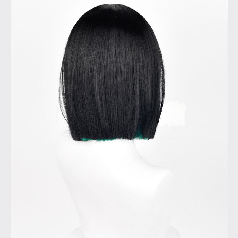 Lemailwig Alien Stage Sua Black mixed Green Halloween Cosplay Wig - lemailwigs