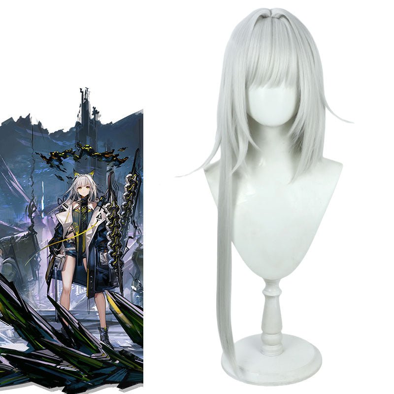 Lemailwig Arknight Kal'tsit Remnant Silver White Cosplay Wig - lemailwigs