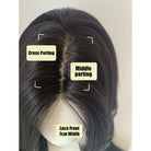 Lemailwig Black Brown Long Curly Front Lace Wig - lemailwigs