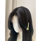 Lemailwig Black Brown Long Curly Front Lace Wig - lemailwigs
