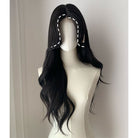 Lemailwig Black Brown Long Curly Front Lace Wig - lemailwigs