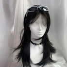 Lemailwig Black Straight Long Front Lace 55cm Wig - lemailwigs