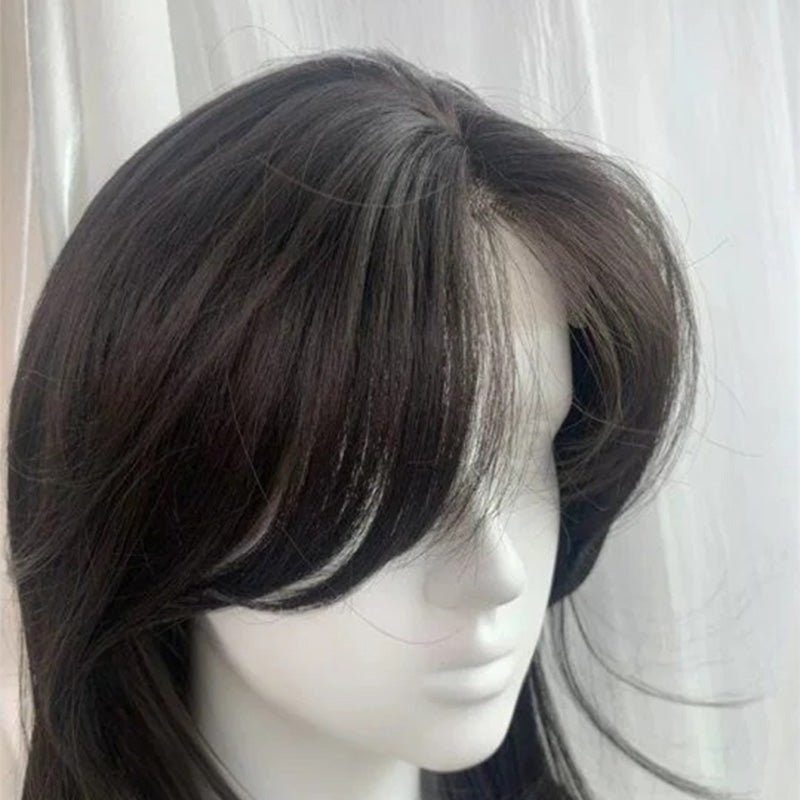 Lemailwig Black Straight Long Front Lace 55cm Wig - lemailwigs