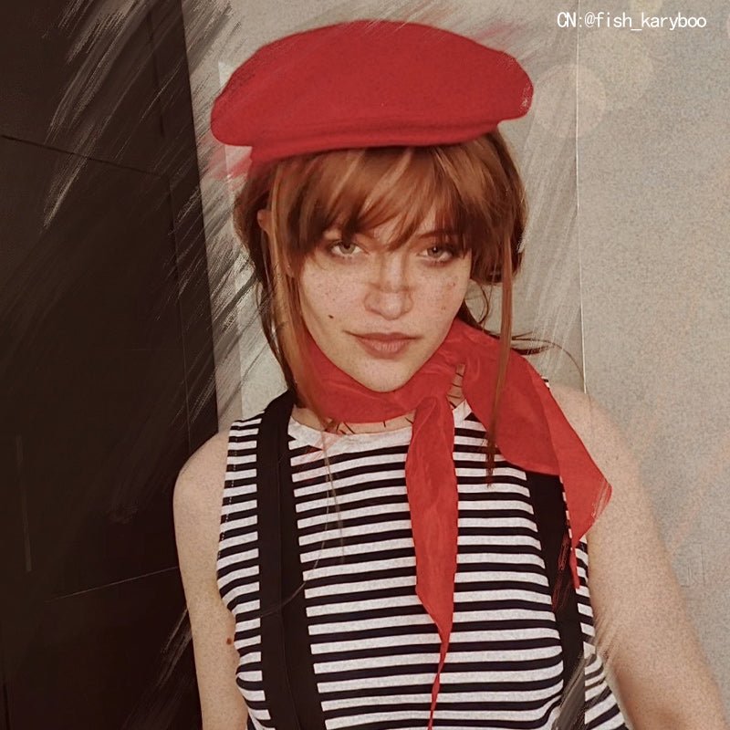 Lemailwig Brown Long Straight Bangs Lace Front 65cm Wig - lemailwigs