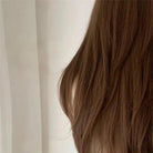 Lemailwig Brown Long Straight Bangs Lace Front 65cm Wig - lemailwigs