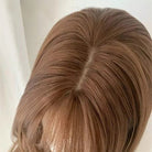 Lemailwig Brown Long Straight Bangs Lace Front 65cm Wig - lemailwigs