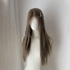 Lemailwig Brown Long Straight Front Lace Wig - lemailwigs