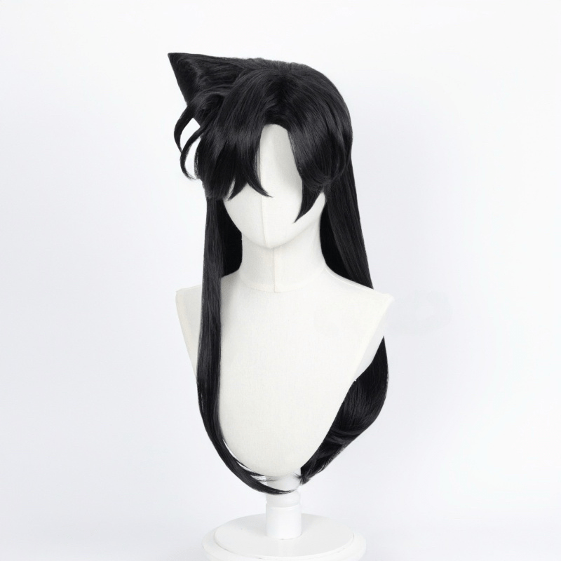 Lemailwig Detective Conan Ran Mouri Black Long Cosplay Wig - lemailwigs