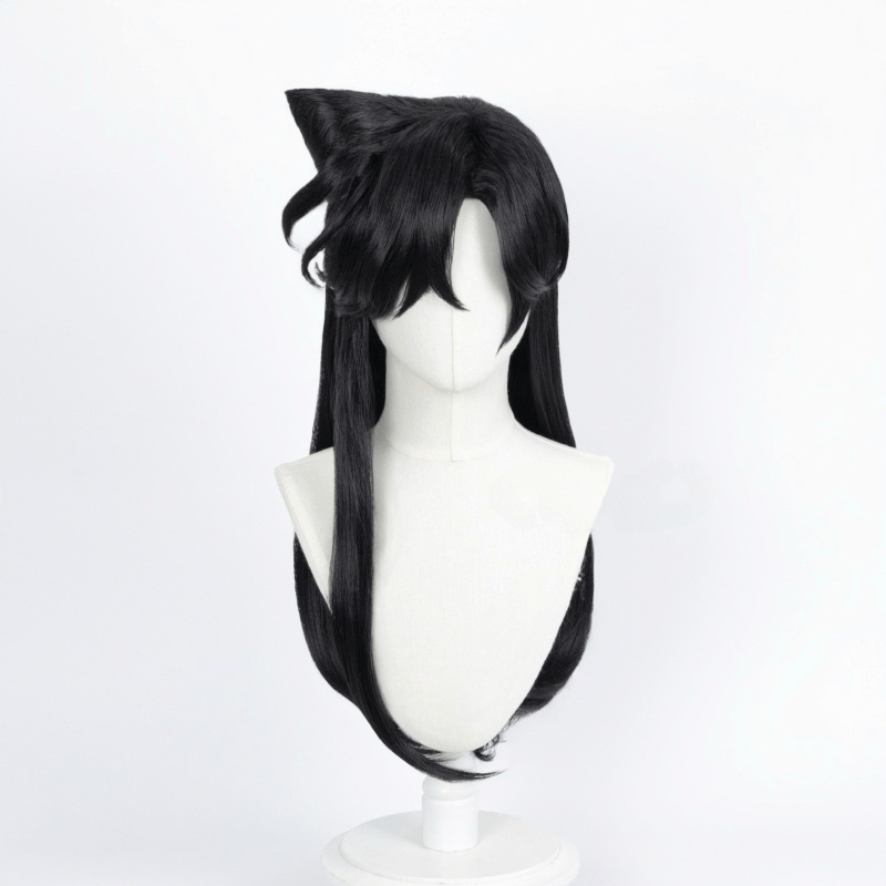 Lemailwig Detective Conan Ran Mouri Black Long Cosplay Wig - lemailwigs