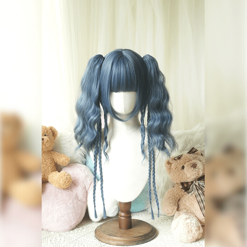 Lemailwig Double Braids Lolita Wig Goth Candy Tones - lemailwigs
