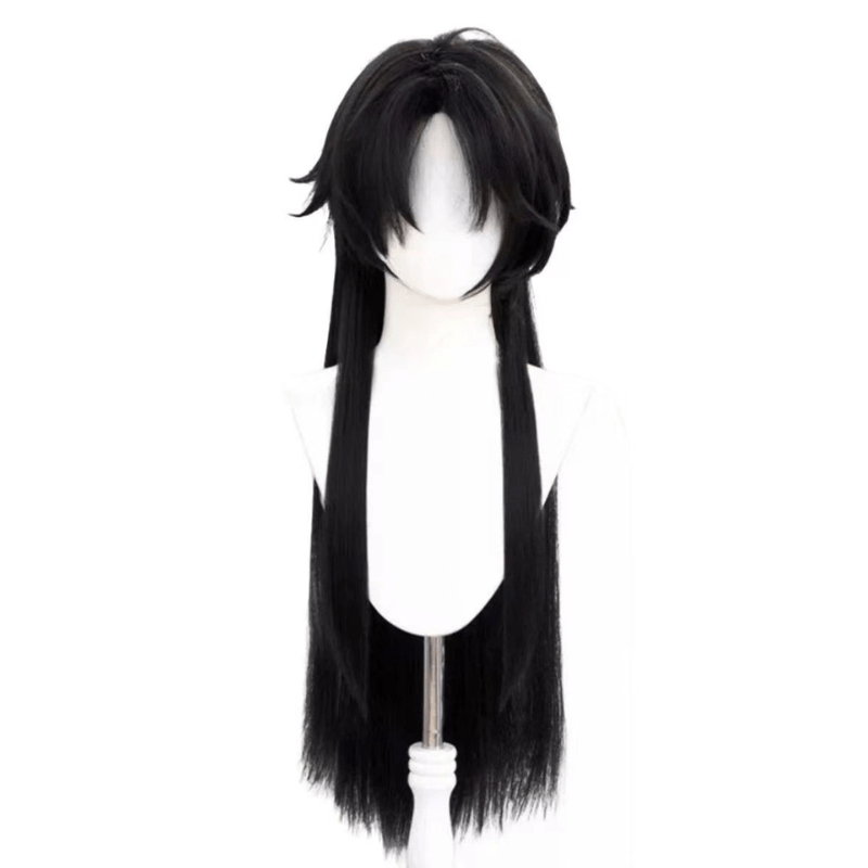Lemailwig Genshin Impact Capitano Black Cosplay Wig - lemailwigs