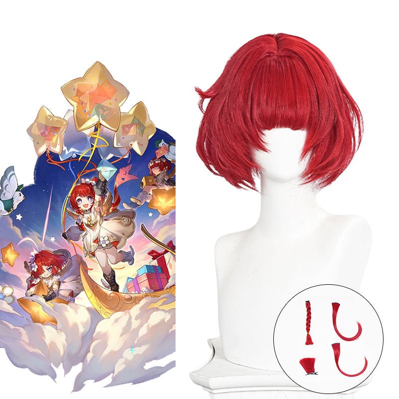Lemailwig Honkai Star Rail Tribbie Red Cosplay Wig - lemailwigs