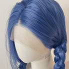Lemailwig LOL Jinx 100cm Long Blue Color Straight Lace Wig - lemailwigs