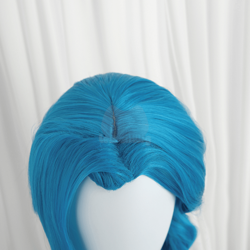 Lemailwig LOL Jinx 130cm Long Blue Color Straight Cosplay Wig And Costume Kit - lemailwigs