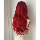 Lemailwig Mera Red Curls Long Lace Wig - lemailwigs