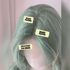 Lemailwig Mint Green Curly Front Lace Wig - lemailwigs