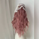 Lemailwig Misty Pink Curly Front Lace Wig - lemailwigs