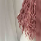 Lemailwig Misty Pink Curly Front Lace Wig - lemailwigs