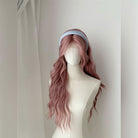 Lemailwig Misty Pink Curly Front Lace Wig - lemailwigs