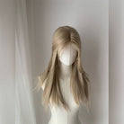 Lemailwig Pale Gold Straight Front Lace Wig - lemailwigs