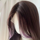Lemailwig Purple Ombre Curly Long Lace Front 65cm Wig - lemailwigs