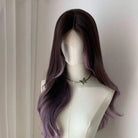 Lemailwig Purple Ombre Curly Long Lace Front 65cm Wig - lemailwigs