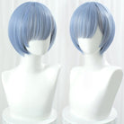 Lemailwig Re Zero Rem Ram Blue Pink Short Cosplay Wigs - lemailwigs