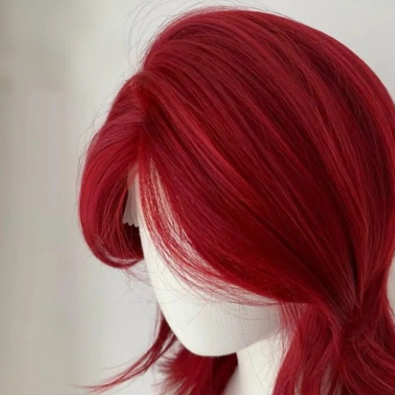 Lemailwig Red Short Front Lace 38cm Wig - lemailwigs