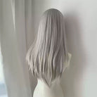Lemailwig Silver Curly Front Lace 65cm Wig - lemailwigs