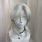 Lemailwig Sliver Grey White Cool Short Front Lace Wig - lemailwigs